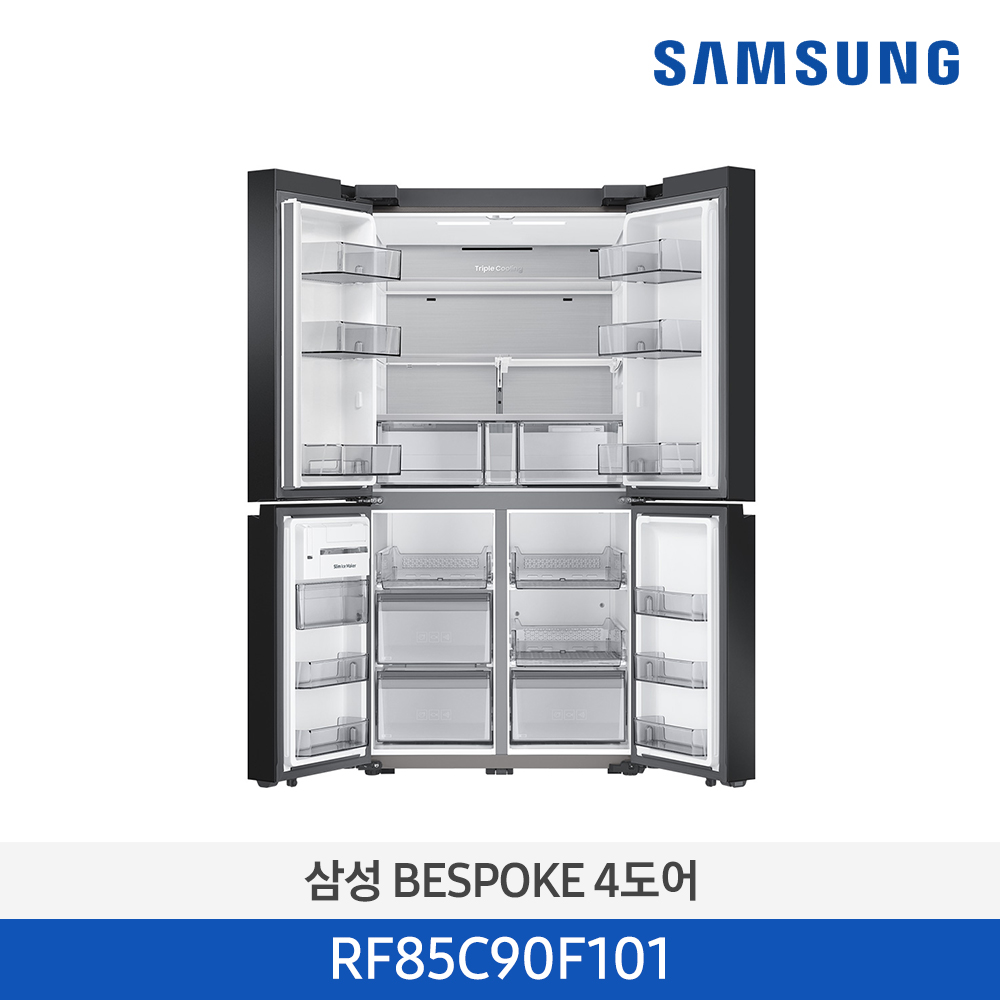 [삼성] BESPOKE 1등급 4도어 프리스탠딩 875L 냉장고 RF85C90F101 [전국무료배송/설치]